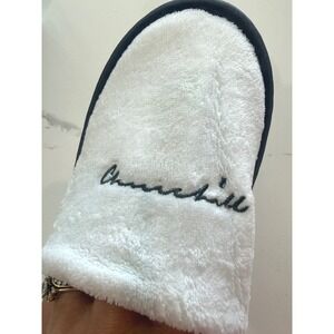 NEW Regency‎ Churchill White Hotel Slippers Embroidered One Size Hyatt London